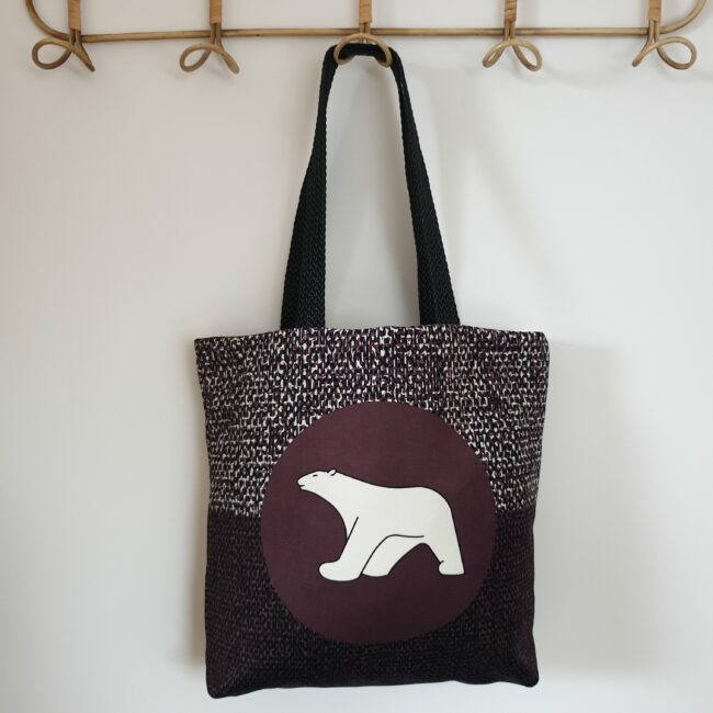 Sac réversible chocolat et noir – Image 3