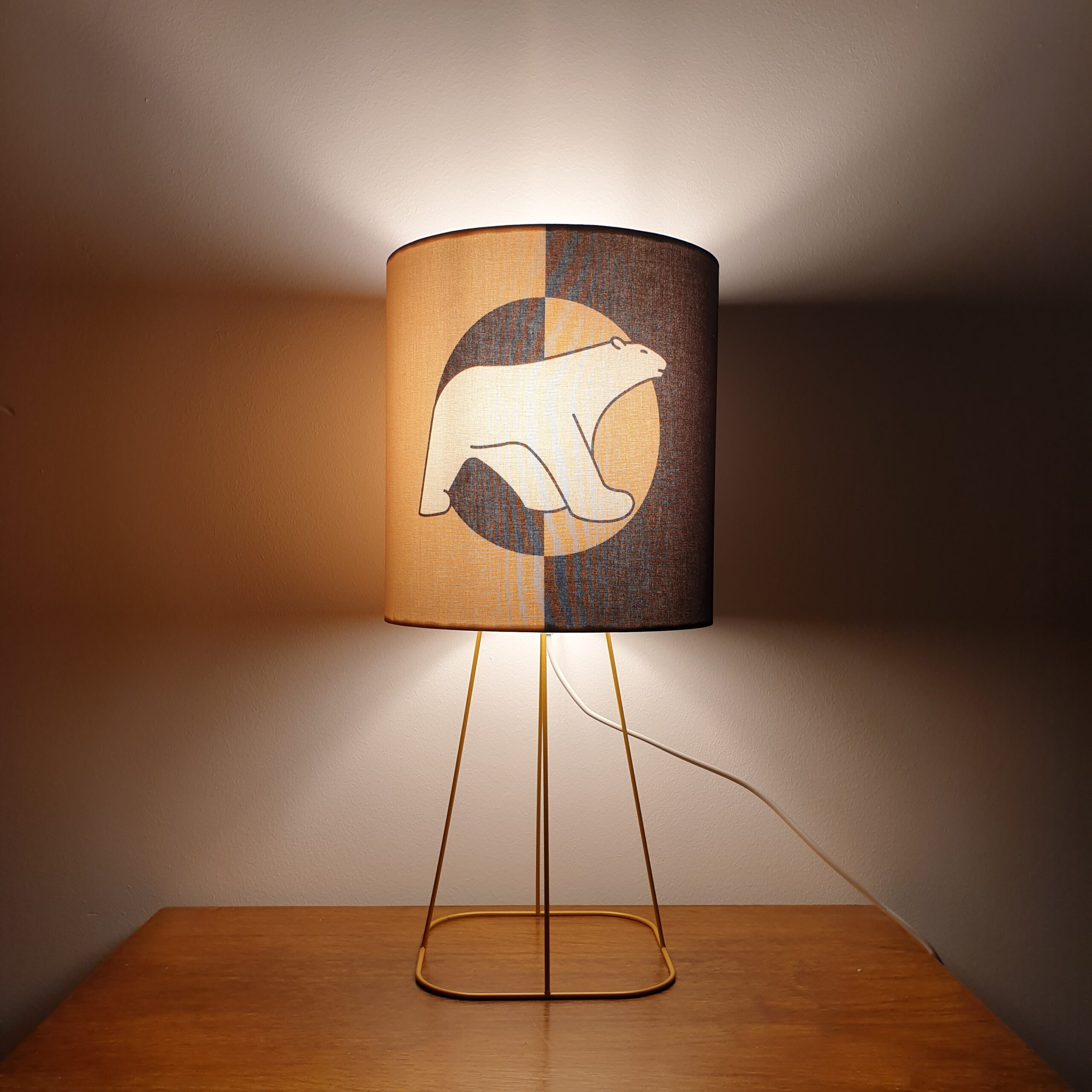 lampe ours pompon