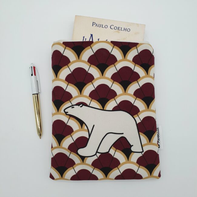 housse livre velours ours