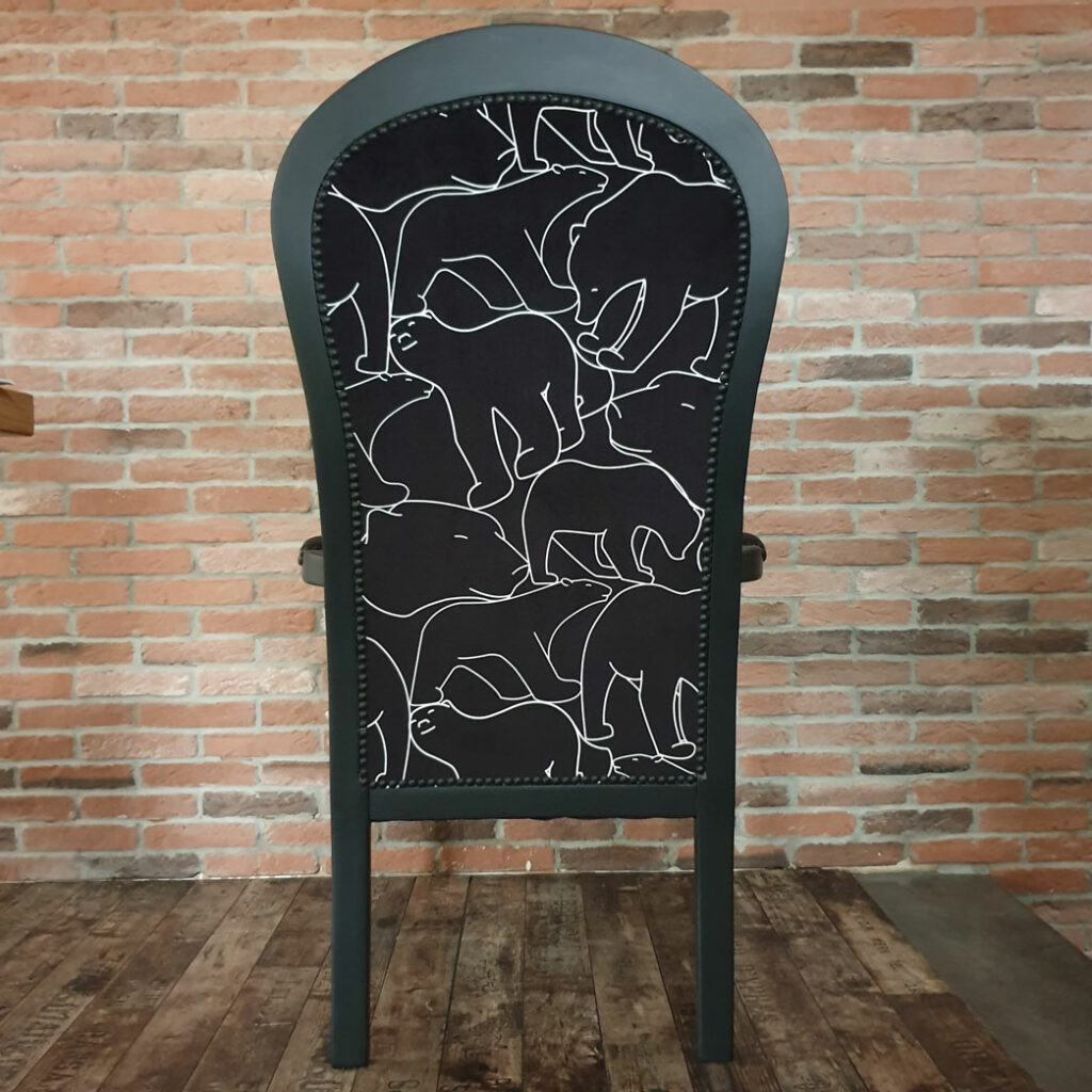 Voltaire tissu ours mêlés