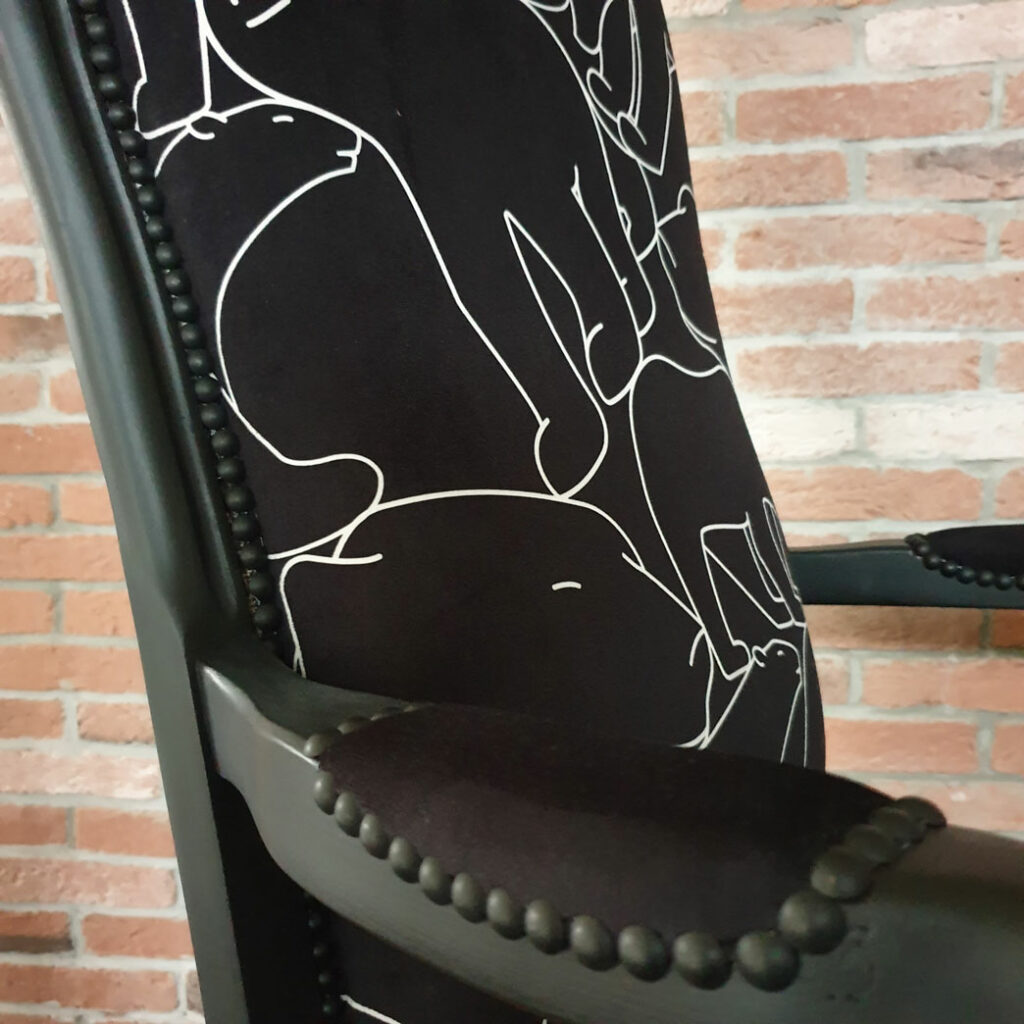 Voltaire tissu ours mêlés